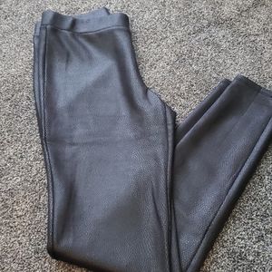 Faux leather leggings, 27" length